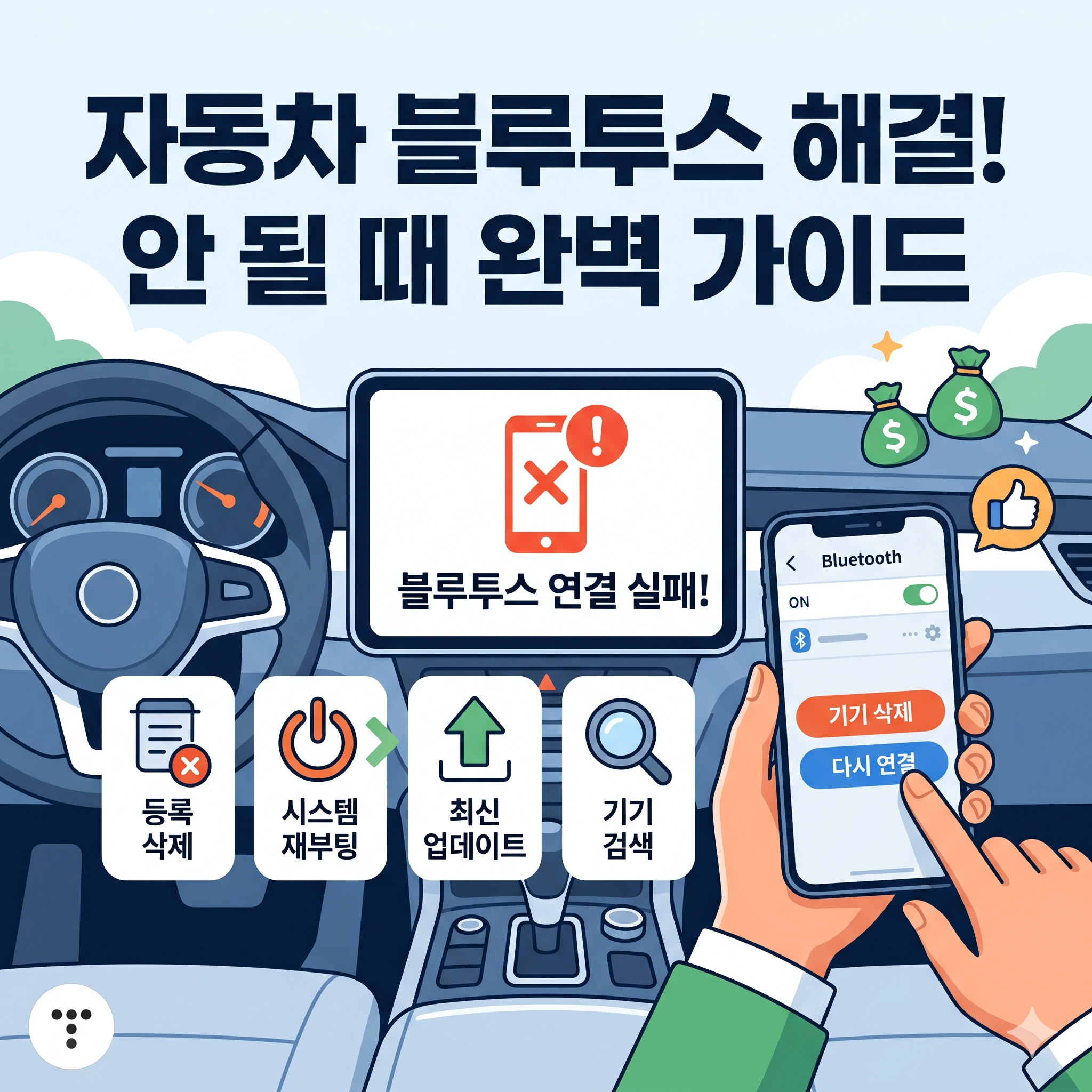 자동차 블루투스 연결 안 될 때? 답답함을 해결하는 완벽 가이드