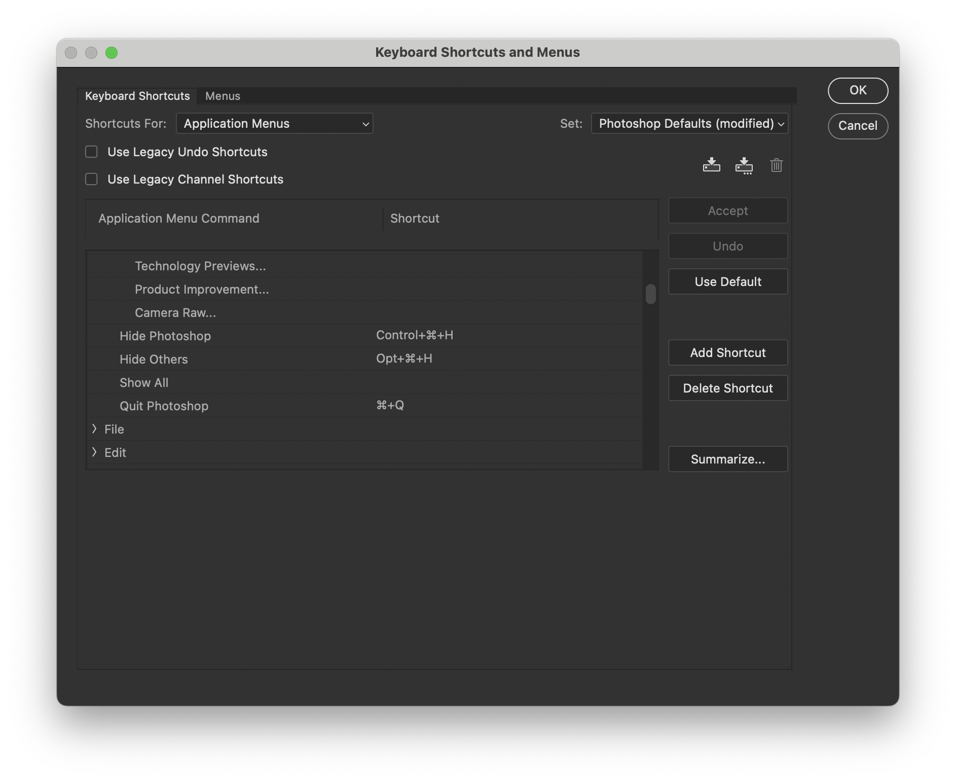 포토샵 단축키 최소화 cmd+M