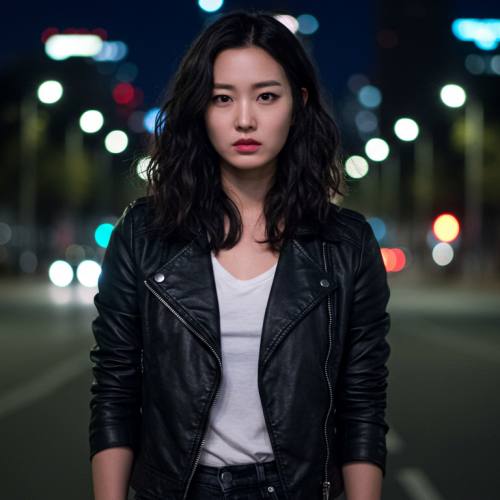 독립성 강한 이미지의 아시아 여성 사진