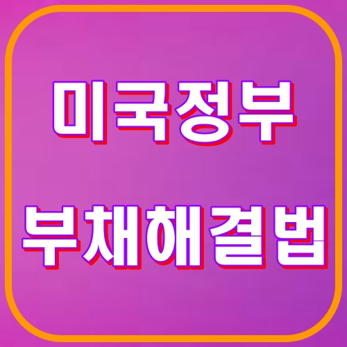미국정부 부채 해결법