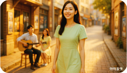 1970년대 청년과 기타의 선율