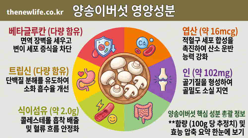 양송이버섯 효능 영양성분