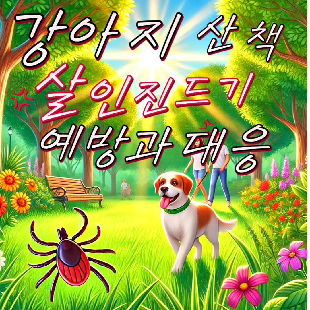 강아지 살인진드기 예방과대응