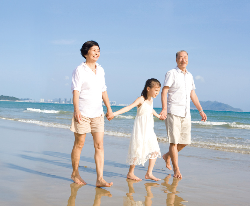 세대가 다른 가족 여행