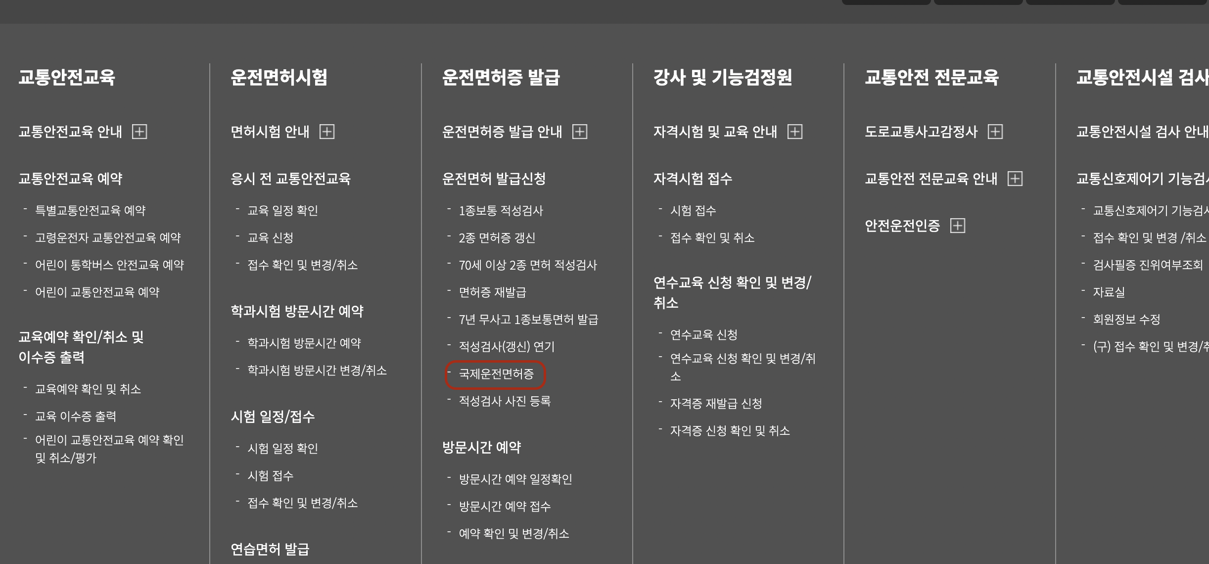 한국도로교통공단, 국제운전면허증