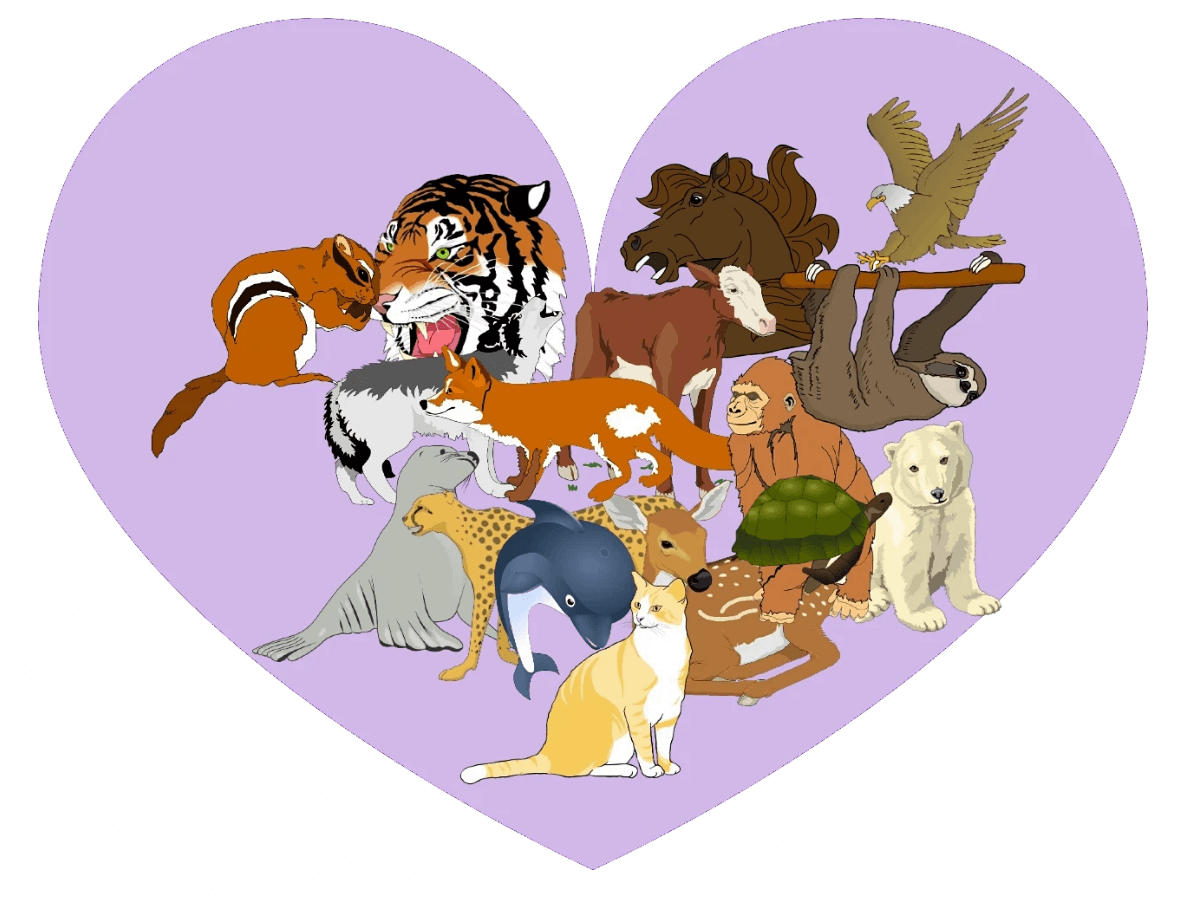 데칼코마니 동물 테스트