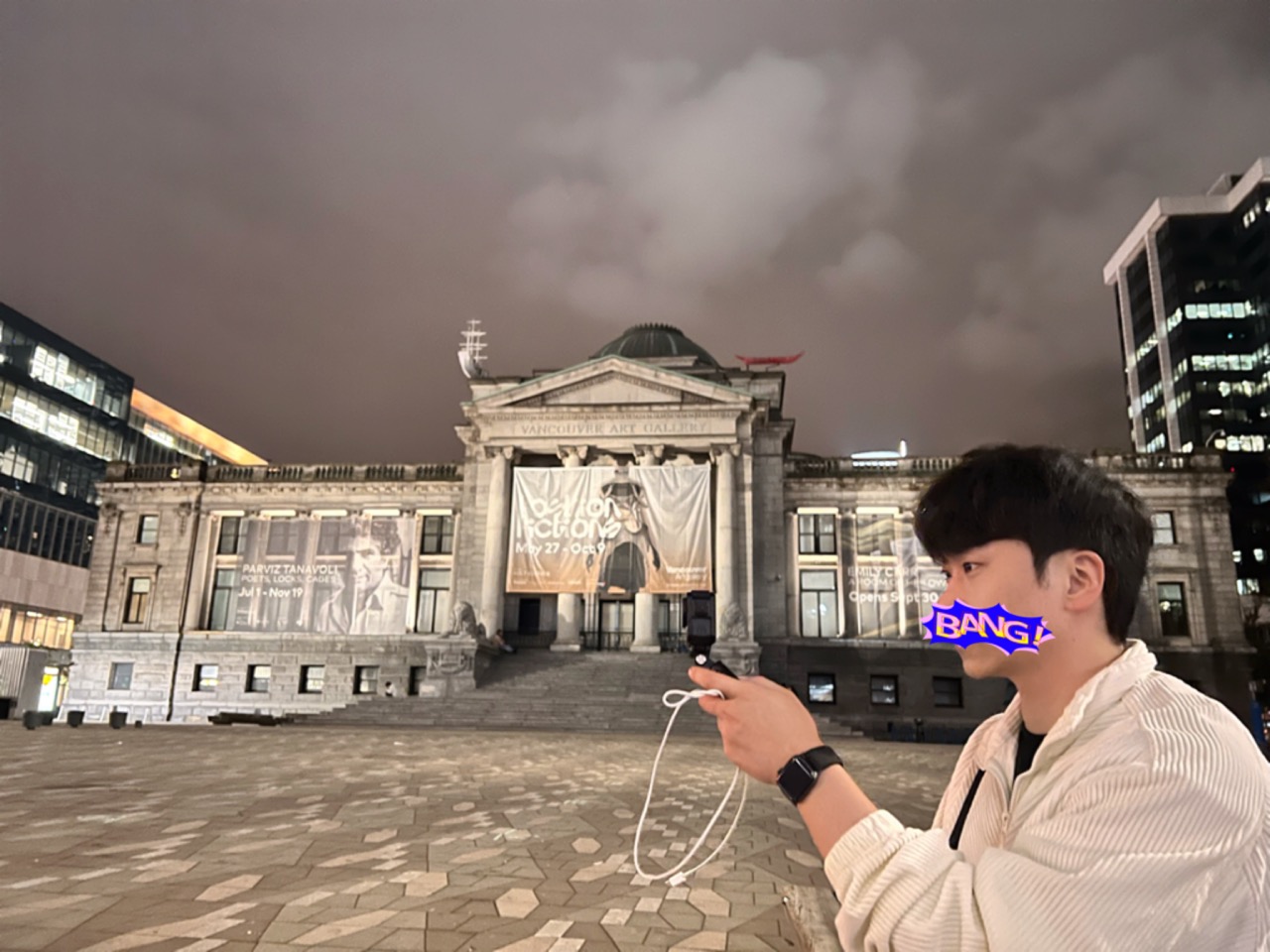 밴쿠버 아트 갤러리에서 한 컷. 설정샷이다