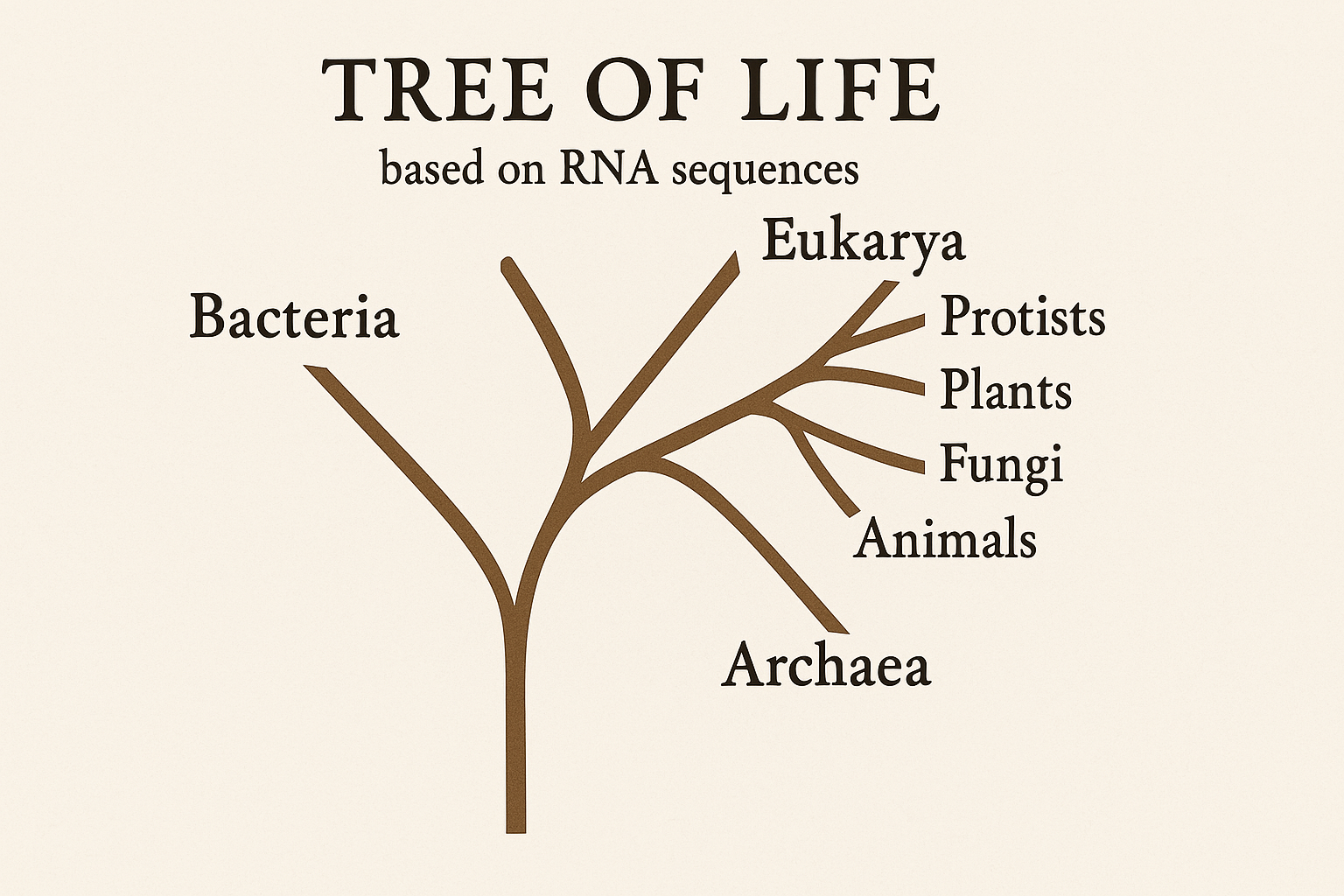 생명의 3영역 계통수