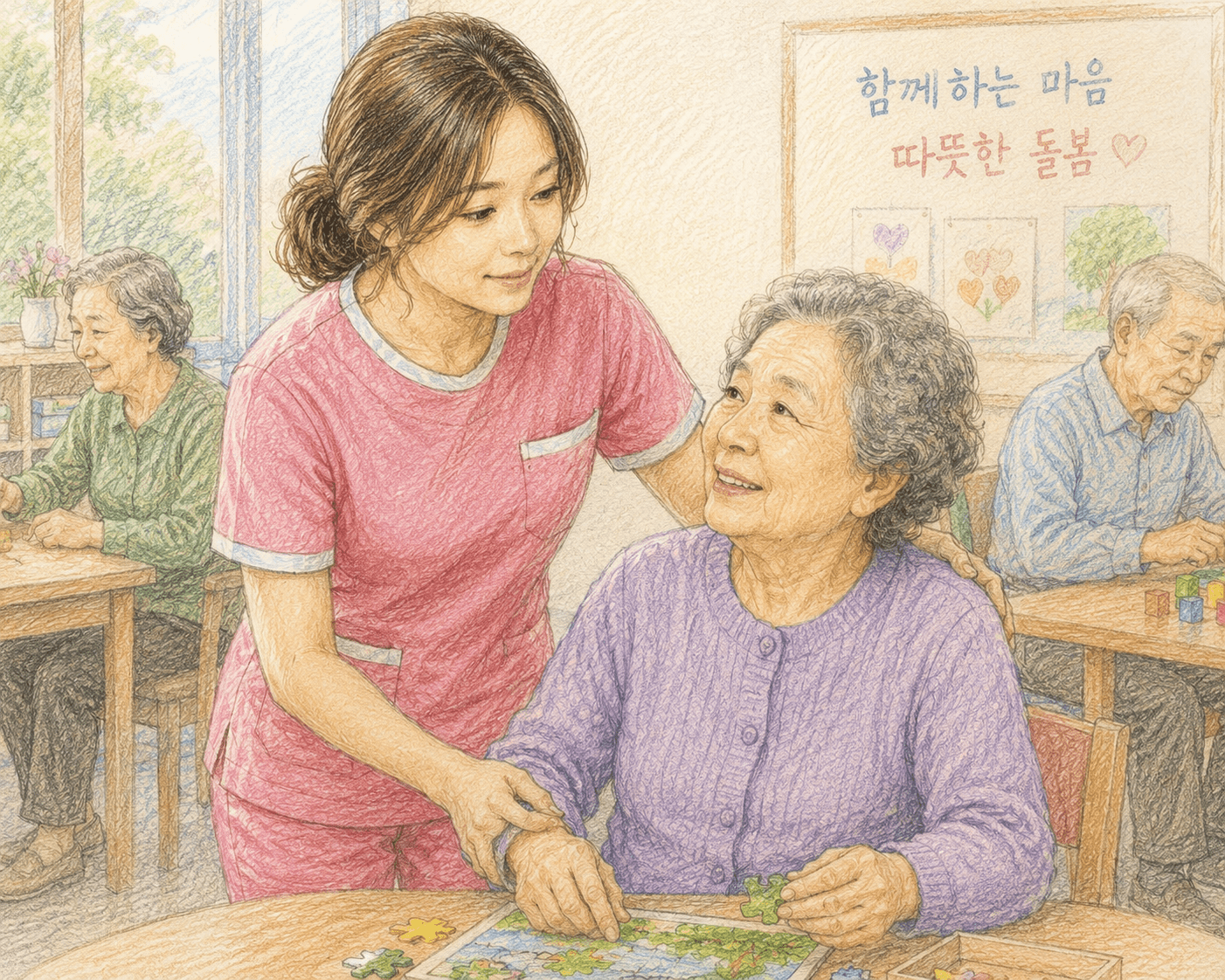 요양보호사&middot;사회복지사 전직