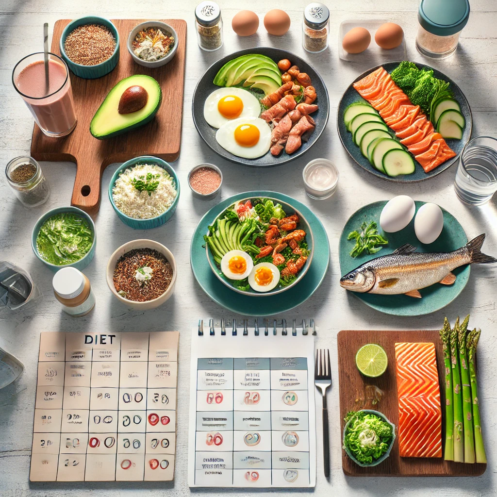 다양한 다이어트 트렌드를 나타내는 이미지