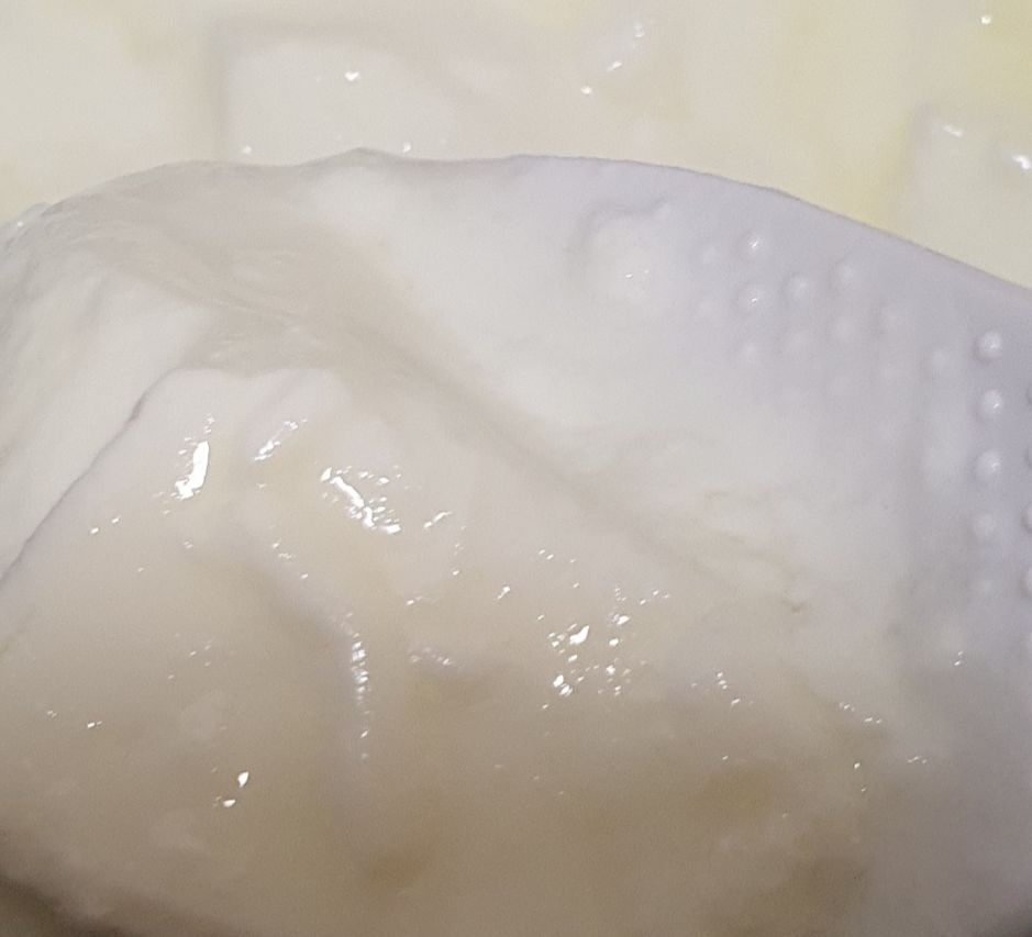 몽글한 질감이 느겨지는 발효요거트모습