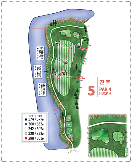 군산CC 전주 코스 5번 홀