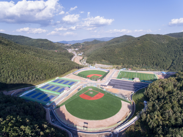 강원도 태백파크골프장 소개. 태백스포츠파크 전경