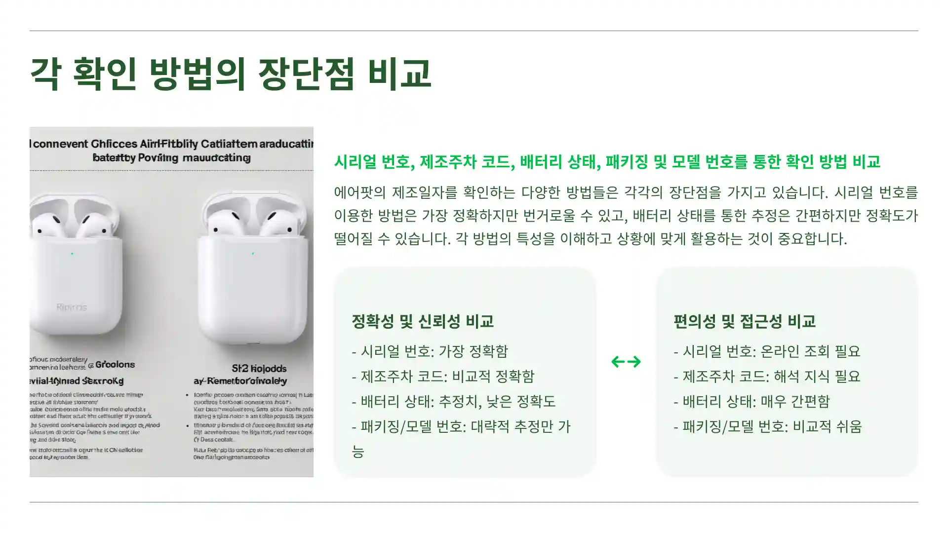 에어팟 제조일자 확인 방법