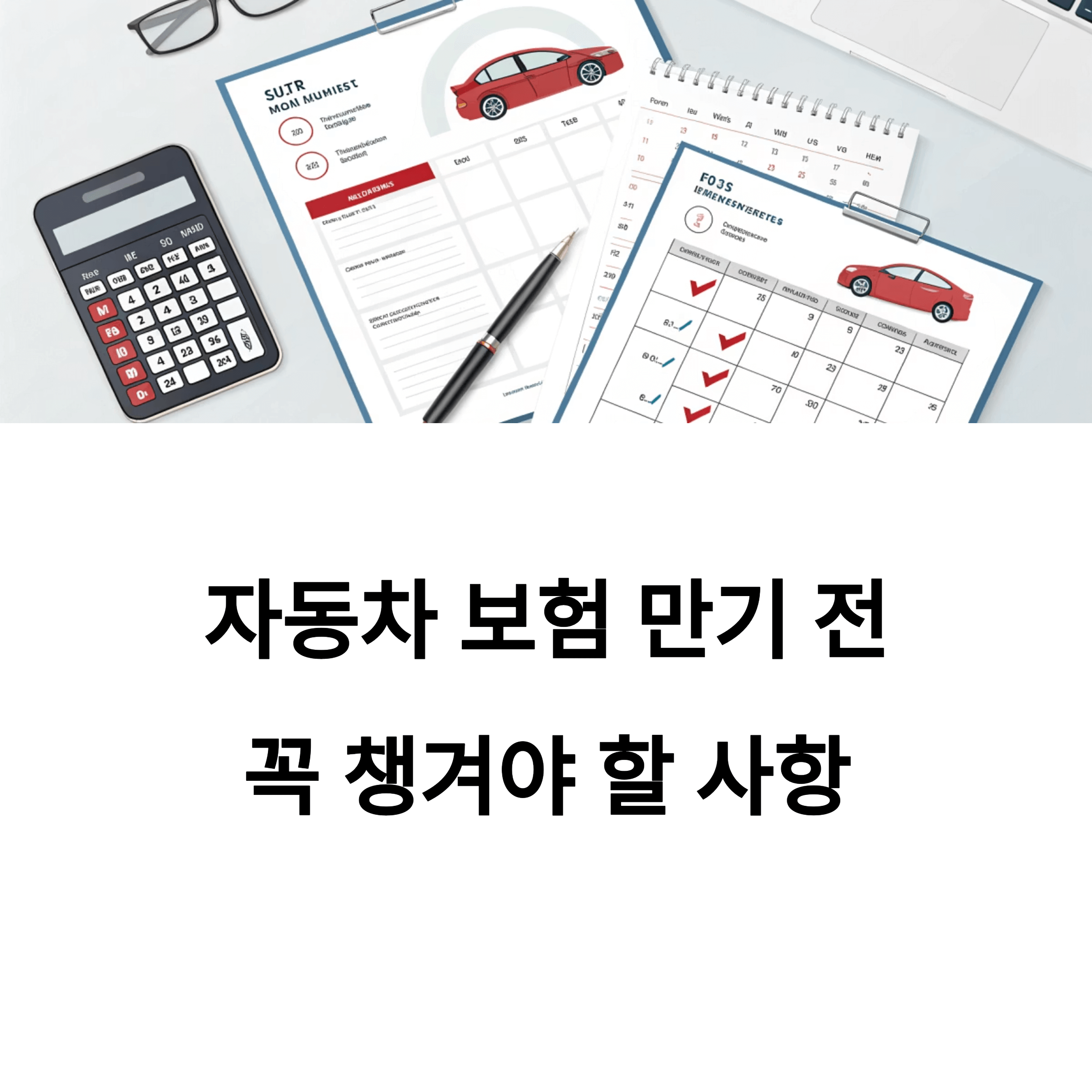 자동차 보험 만기 전 꼭 챙겨야 할 사항