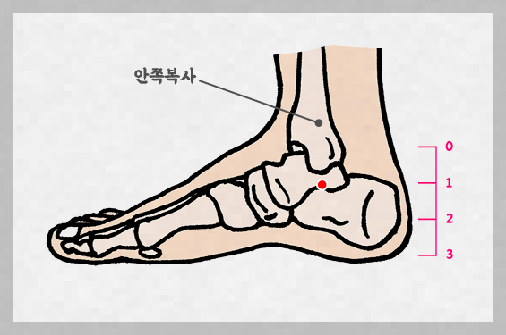 복사뼈 지압(출처 자생한방병원)