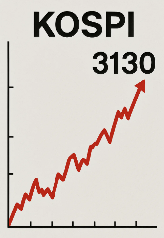 코스피 3년 10개월만에 3,130대 마감 연고점 돌파(원인,강세종목,약세종목)