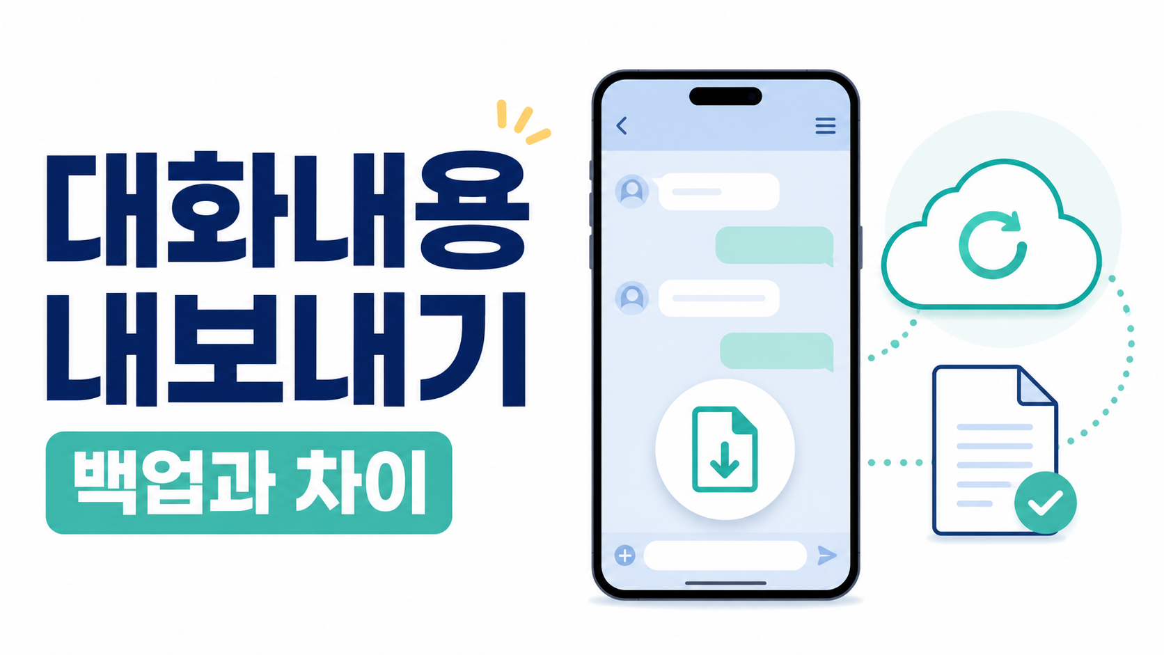 카카오톡 대화내용 내보내기 방법, 백업과 뭐가 다를까?