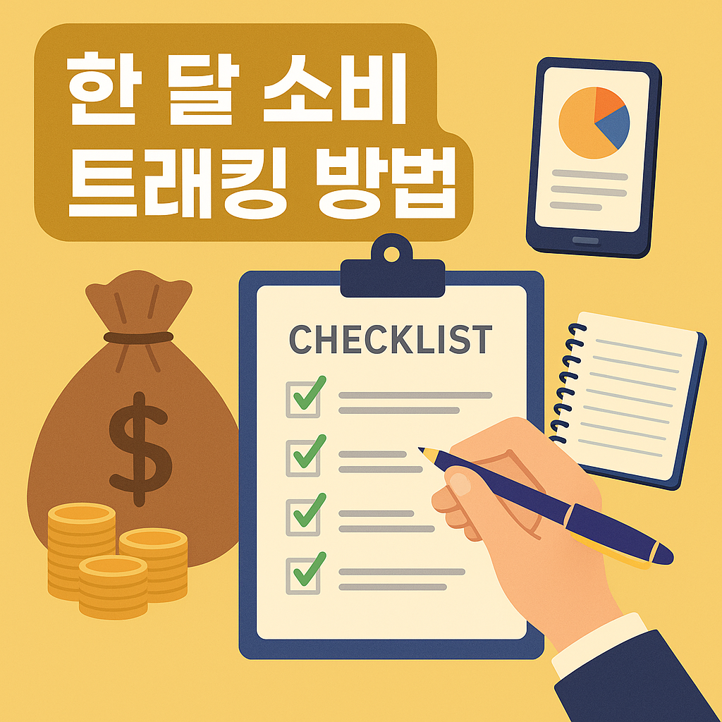 한 달 소비 트래킹 방법