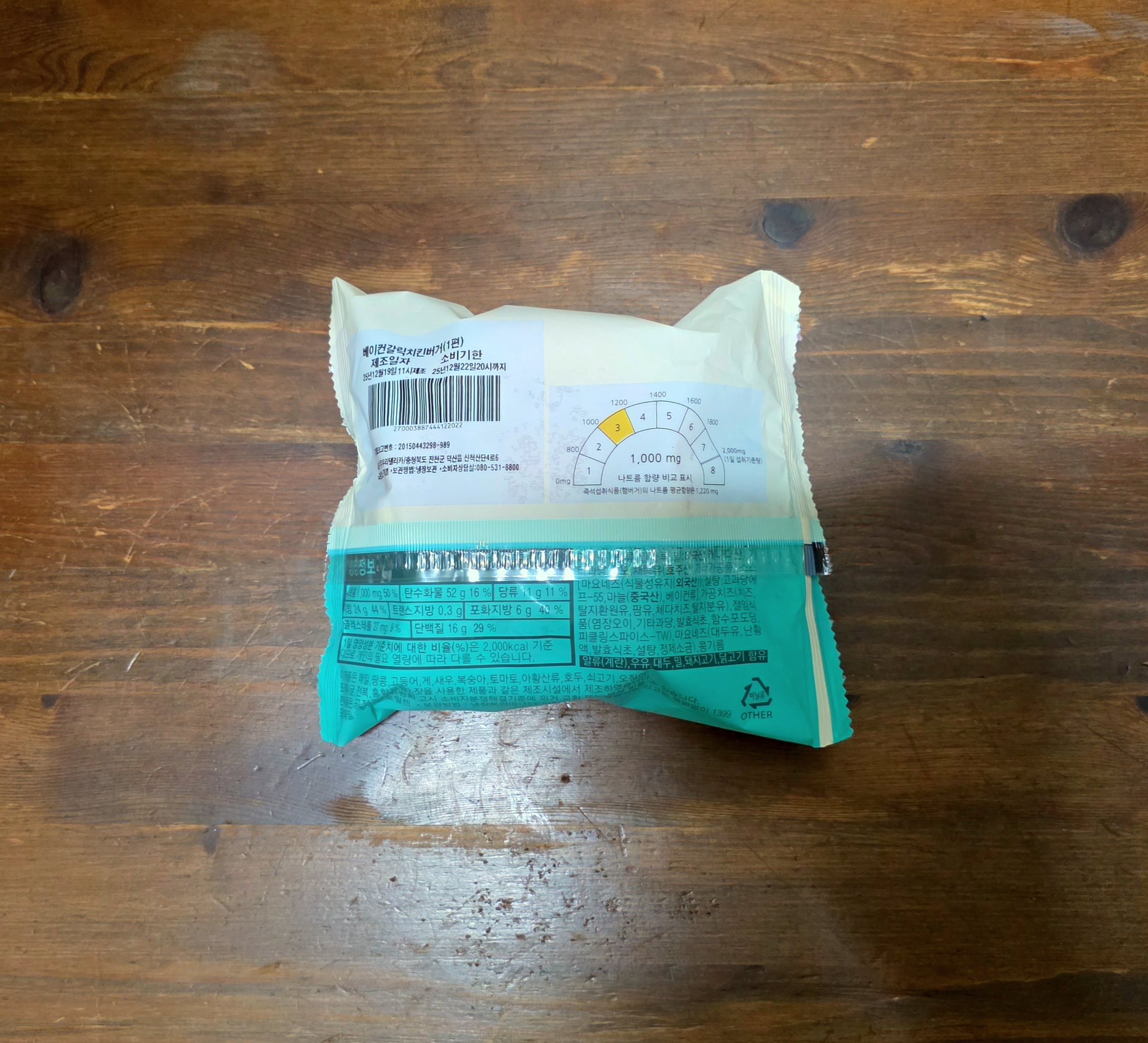 gs25신제품베이컨갈릭치킨버거