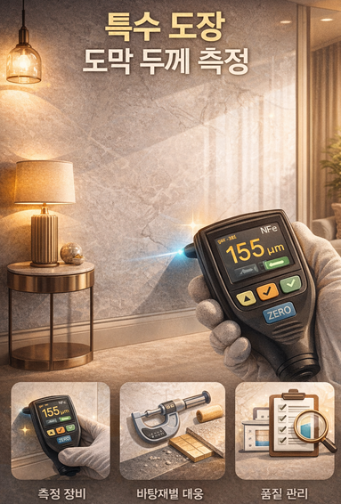 하이엔드 인테리어 도막 두께 측정 및 도장 하자 예방 가이드