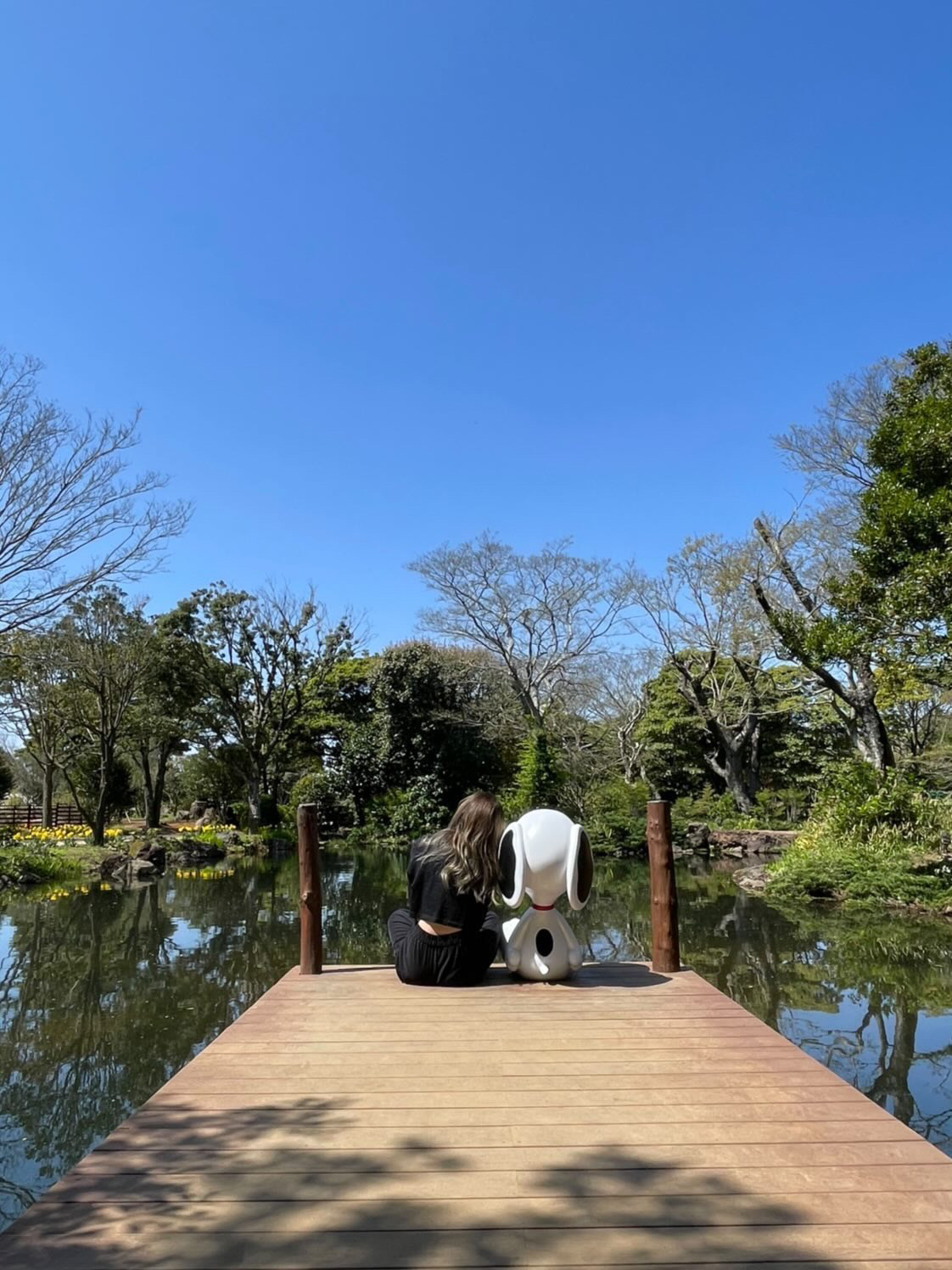 스누피가든 호수 인증샷