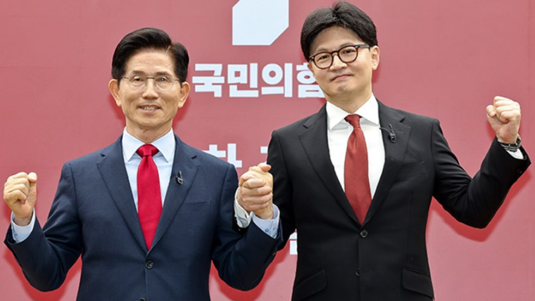 김문수 후보와 한동훈 후보