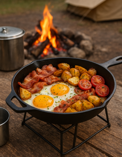 캠핑 요리 음식 관련 사진
