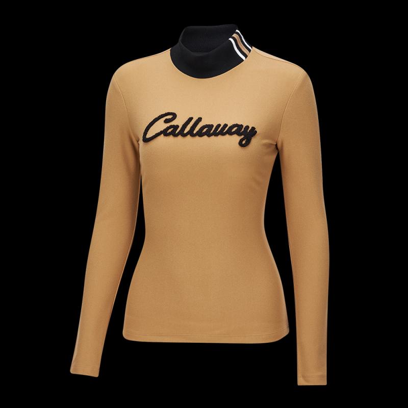 캘러웨이 여성 겨울 하프넥 방풍 소매 티셔츠