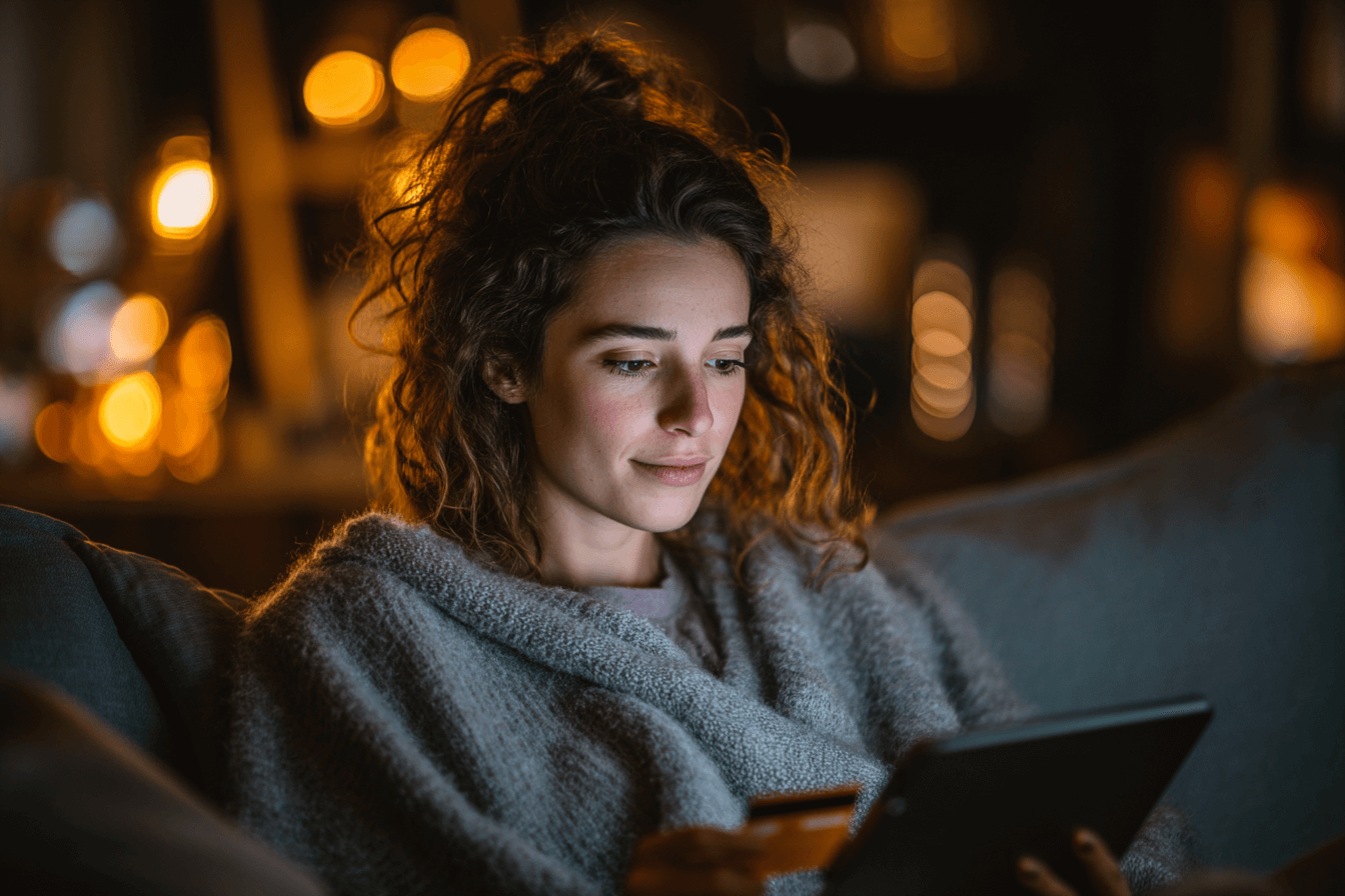 넷플릭스를-시청중인-여성