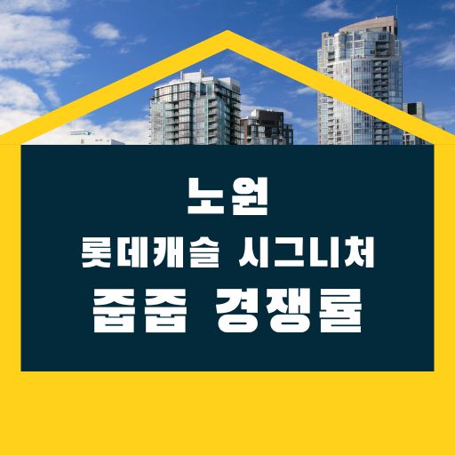 노원 롯데캐슬 시그니처 아파트 경쟁률 무순위 줍줍