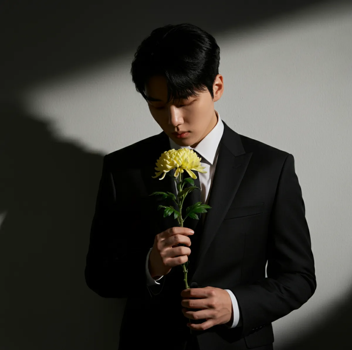 정장입고-국화를-들고있는-한국남자03