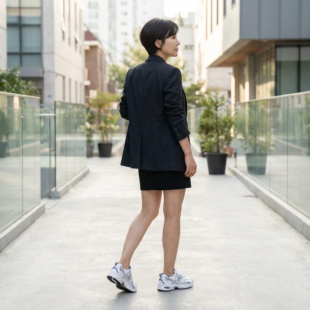 중년 여성 체형 보정 슬랙스 추천