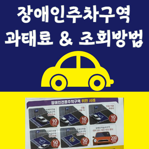 장애인주차구역 과태료