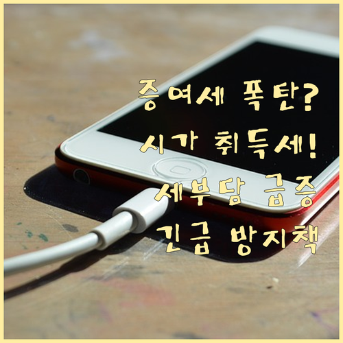 취득세 시가 적용 부동산 증여 총세부..