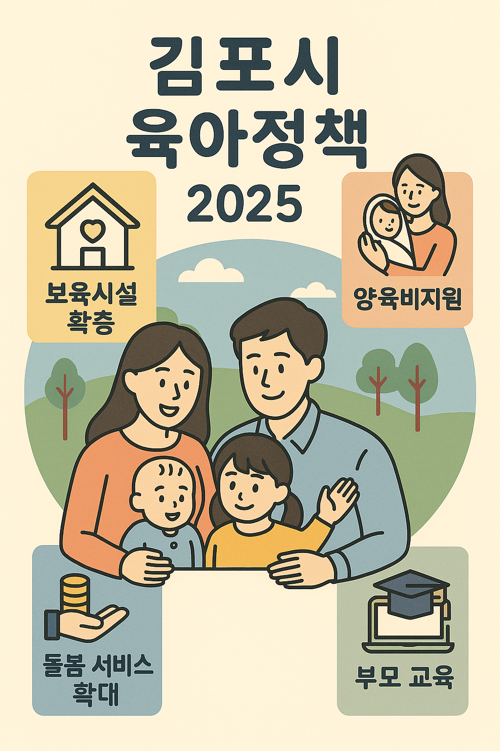 2025 김포시 육아정채 포스터