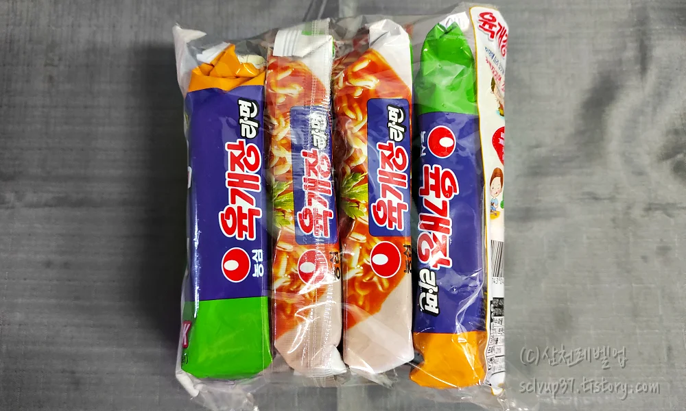 육개장 4개입 옆면