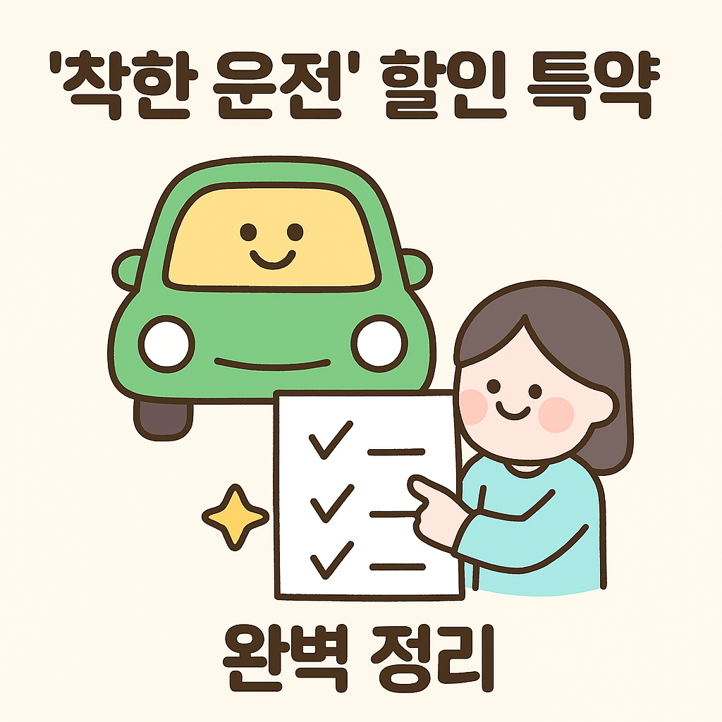 '착한 운전' 할인 특약 완벽 정리