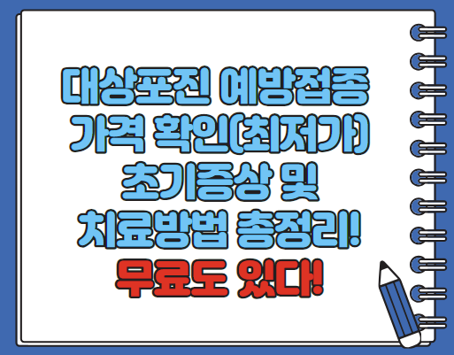 대상포진 예방접종 가격(최저가) 초기증상 치료방법 총정리