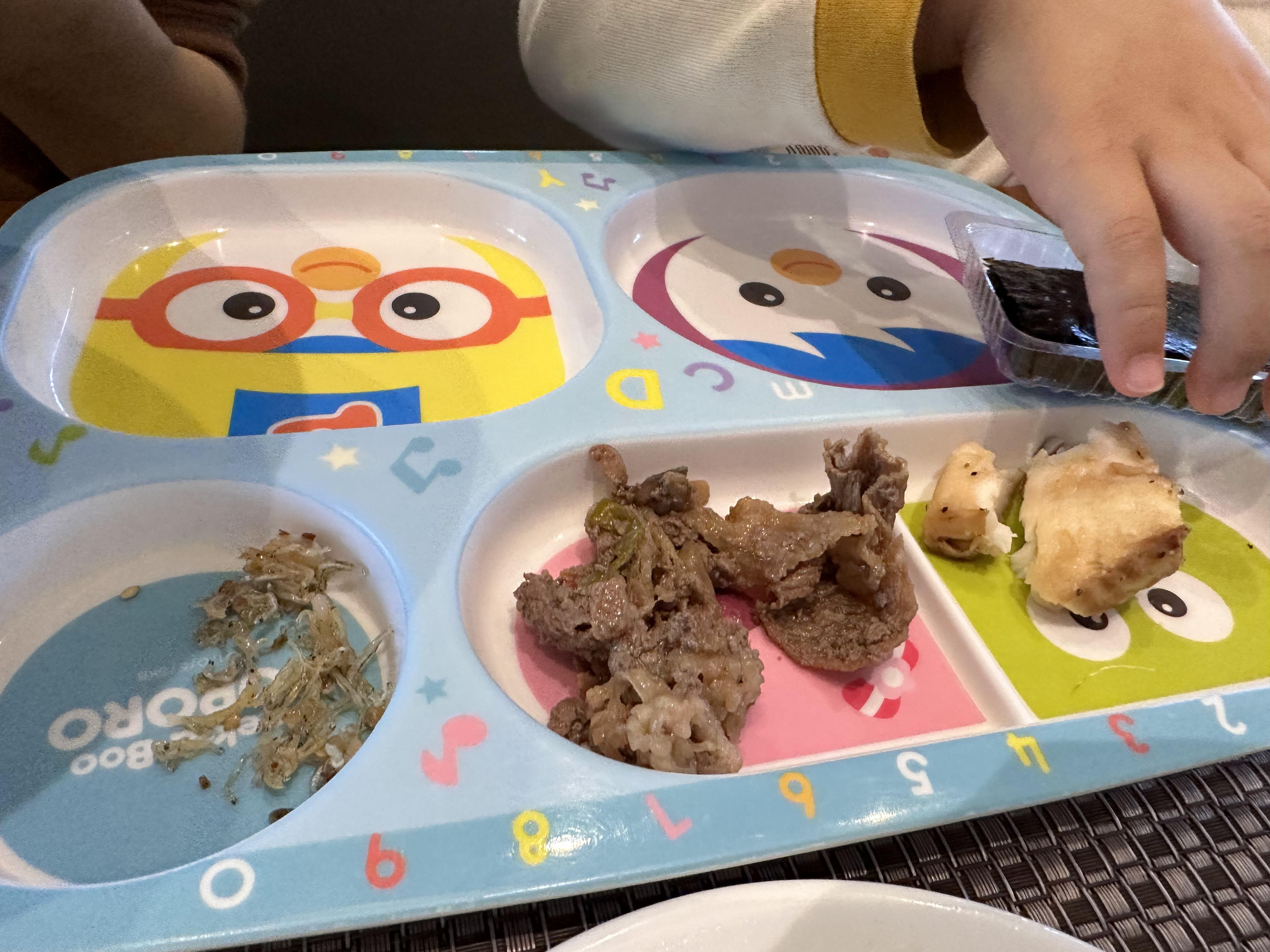 조식부페 아기식판