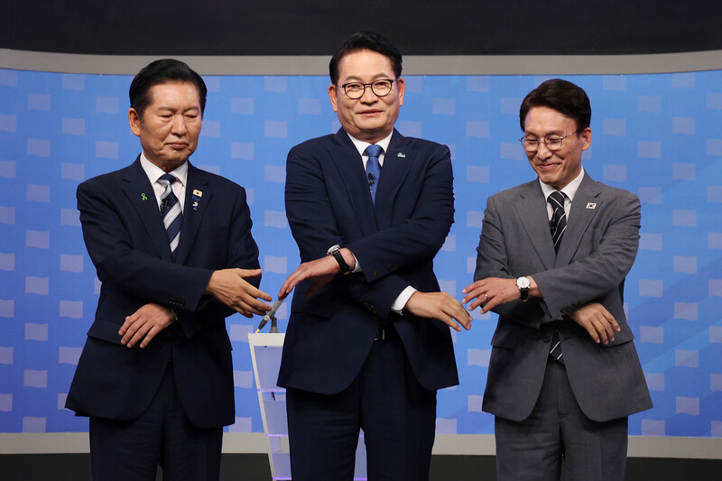더불어민주당 전당대회 후보3인