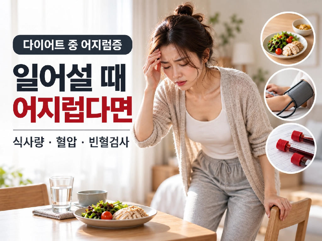 다이어트 중 일어설 때 어지럽다면