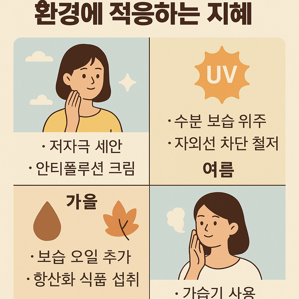 “사계절에 맞춘 피부 루틴 – 환경에 적응하는 지혜”