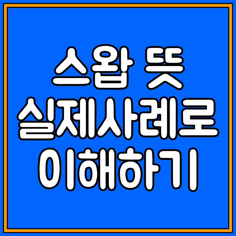 스왑 뜻 대표이미지