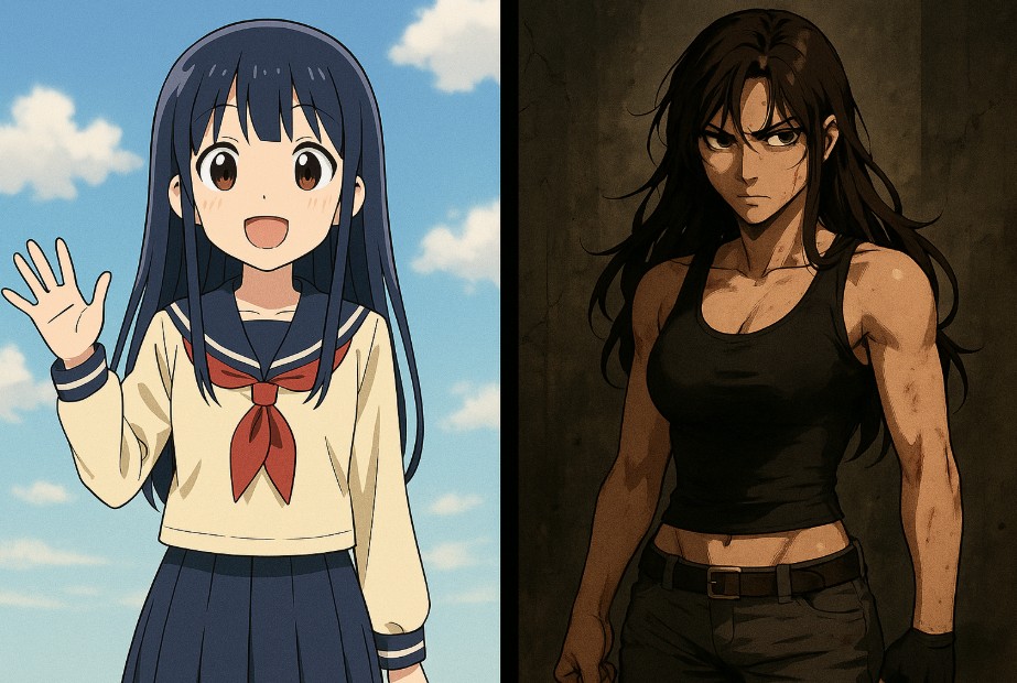 일본 애니 vs 한국 웹툰, 장르 비교 관련 그림