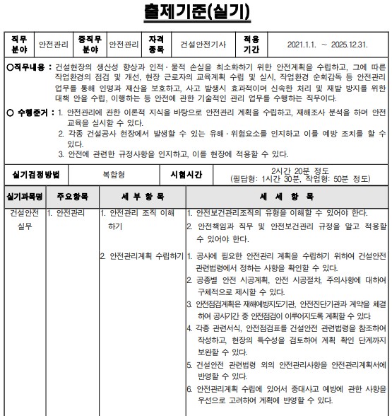 출제기준