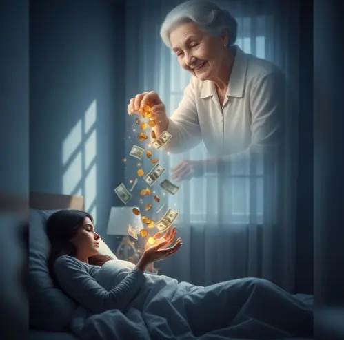 돌아가신 엄마가 돈을 주는것을 받는 꿈해몽