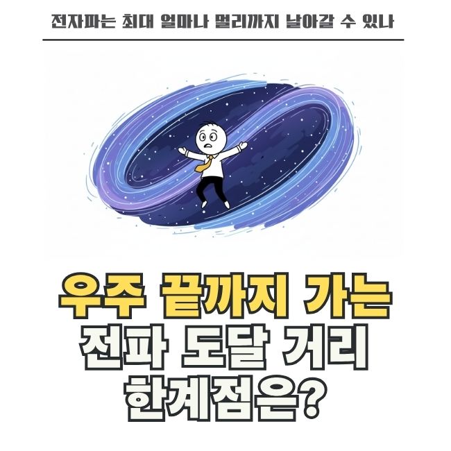 우주 끝까지 뻗어 나가는 전자파와 빛의 여정