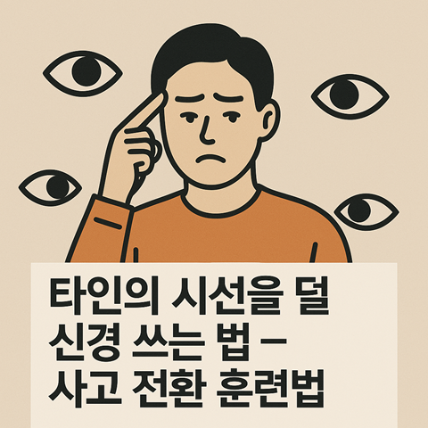 타인의 시선을 덜 신경 쓰는 법 – 사고 전환 훈련법
