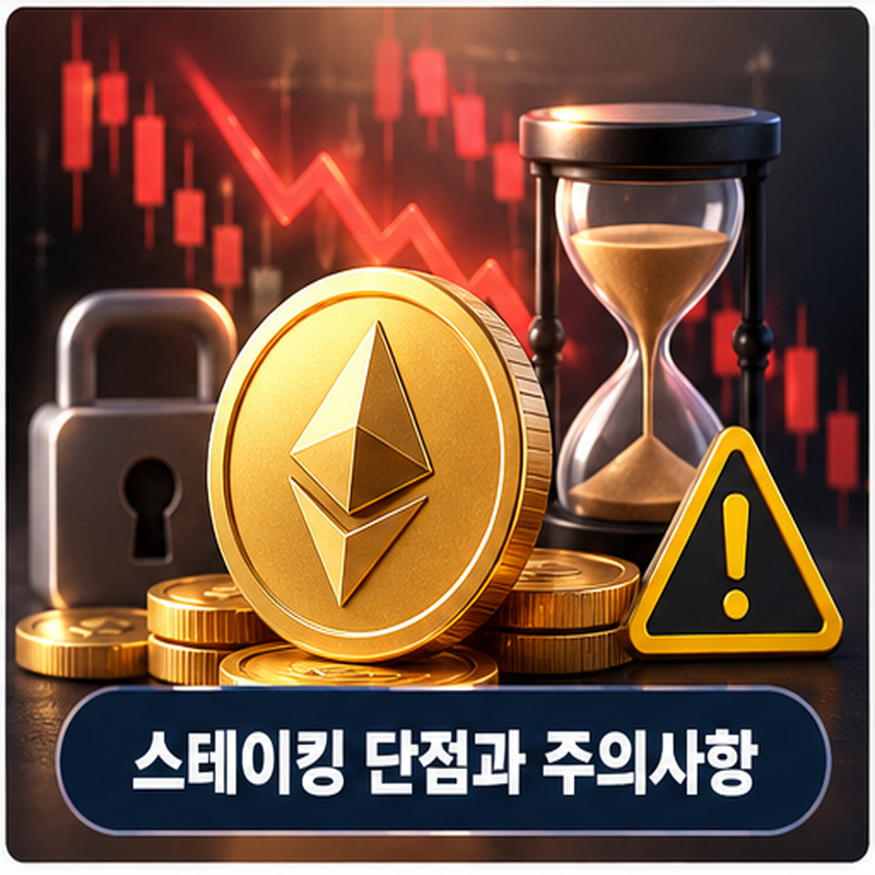 코인 스테이킹 단점 가격 하락 언스테이킹 주의사항
